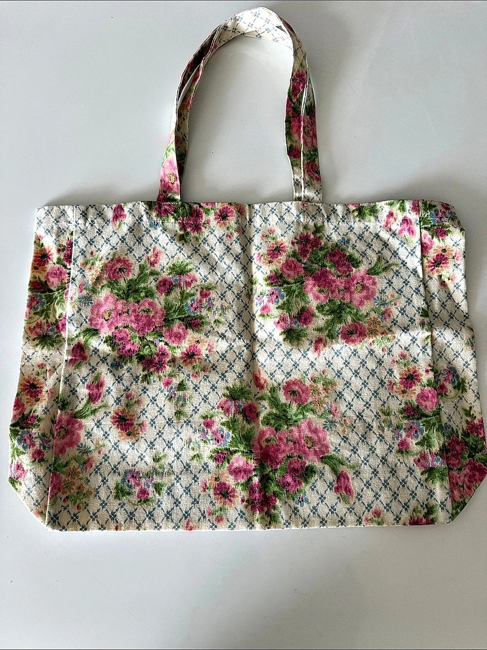 Sézane x Andión Tote Bag in Cream & Pink